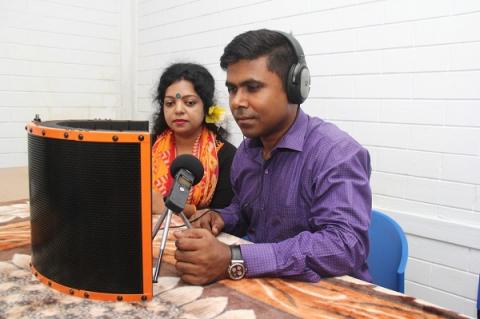 Voice recording at Bangladesh translation workshop 2018 Voice recording at Bangladesh translation workshop 2018